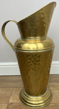 Umbrella Stand Vintage Style Brass Hall Stick Holder Hammered Finish LOT 60209