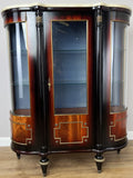 Cabinet Vintage French Style Empire Display Cabinet Marble Top Glass LOT 49770