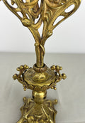Pair of Candelabras Vintage French Style Ornate 5 Arm Candle Holders LOT 6475