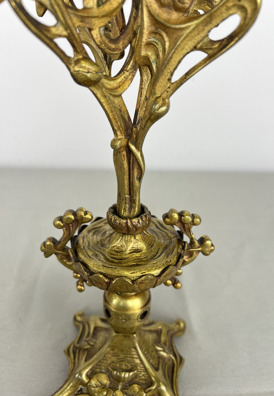 Pair of Candelabras Vintage French Style Ornate 5 Arm Candle Holders LOT 6475