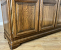 Wardrobe Vintage French Style Five Door Carved Armoire Cabinet LOT 61306