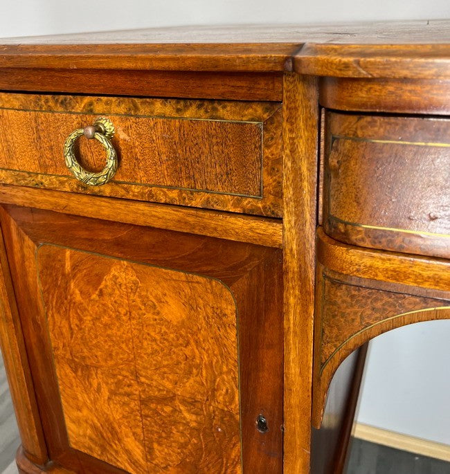 Sideboard Antique French Style Burr Wood Writing Desk Cabinet Storage LOT 152810
