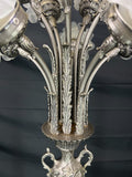 Floor Lamp Vintage French Style Standing Lamp Metal Floral Design LOT 48188