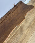 Coat Rack Vintage French Oak Wall Mounted 5 Hooks Carved Rack Hanger LOT 620411