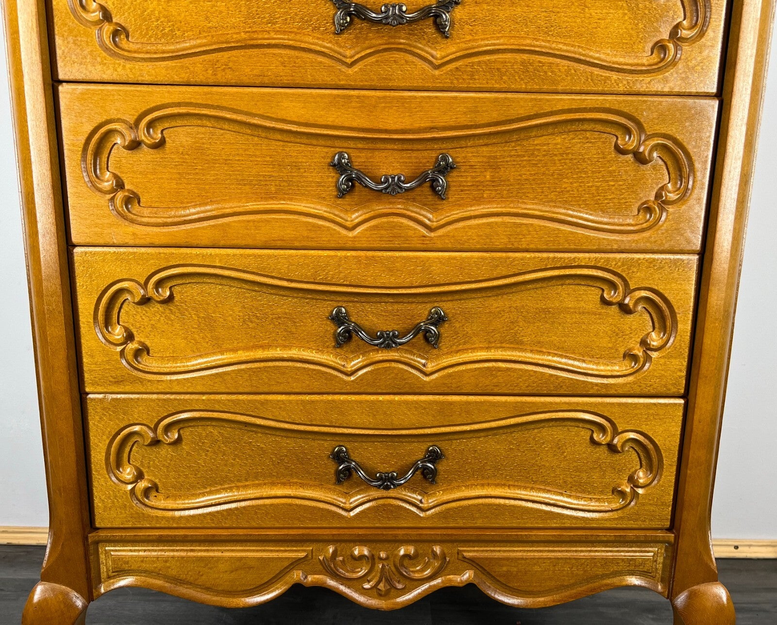 Chest of Drawers Vintage French Louis XIV Cabinet Carved Sideboard LOT 28954