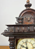 Clock Vintage Junghans Wooden Mantel Clock Glass Door Table Clock LOT 60553