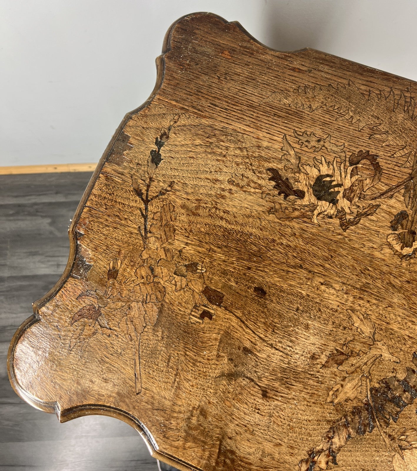 Cabinet Vintage French Louis XVI Style Oak Sideboard Carved Cupboard LOT 429012