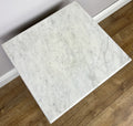 Bedside Table Antique French Style Marble Top Walnut Cabinet Nightstand LOT 62377