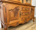 Bookcase Vintage French Louis XVI Oak Display Cabinet Carved Sideboard LOT 628510