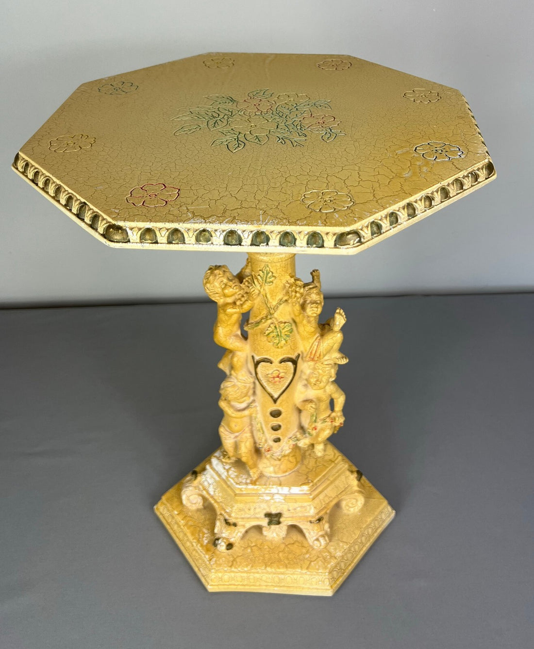Plant Stand Vintage Oriental Pedestal Display Carved Decorative Table LOT 50860