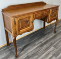 Cabinet Vintage French Louis XIV Oak Sideboard with Carved Cupboard LOT 45691