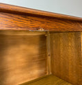 Cabinet Vintage French Louis XVI Style Oak Fall Front Carved Sideboard LOT 377910