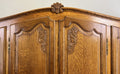 Wardrobe Vintage French Louis XVI Style Oak Four Door Armoire LOT 47942
