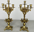 Pair of Candelabras Vintage French Style Ornate 5 Arm Candle Holders LOT 6475