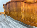 Bed Vintage French Louis XVI Oak Double Bed Frame Carved Headboard LOT 37935