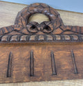 Pediment Antique French Style Oak Hand Carved Decorative Crest LOT 61777