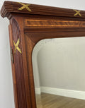 Mirror Antique French Walnut Wall Mirror Carved Decorative Frame LOT 61383