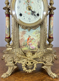 Lancini Imperial Ormolu Porcelain Gilt Brass Mantle Clock  LOT 46385