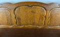 Bed Vintage French Louis XVI Double Bed Frame Oak Carved Headboard LOT 32637