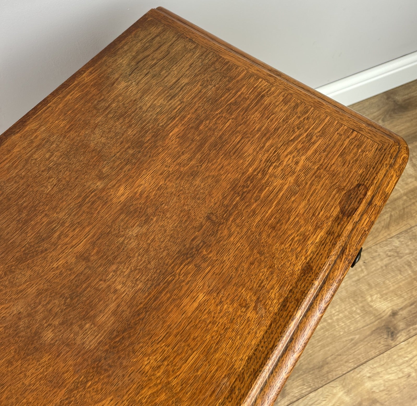 Pair of Bedside Tables Vintage French Louis Oak Nightstands Cabinets LOT 621113