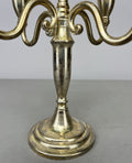 Pair of Candelabras Vintage French Style Metal Five Arm Candle Holders LOT 6483