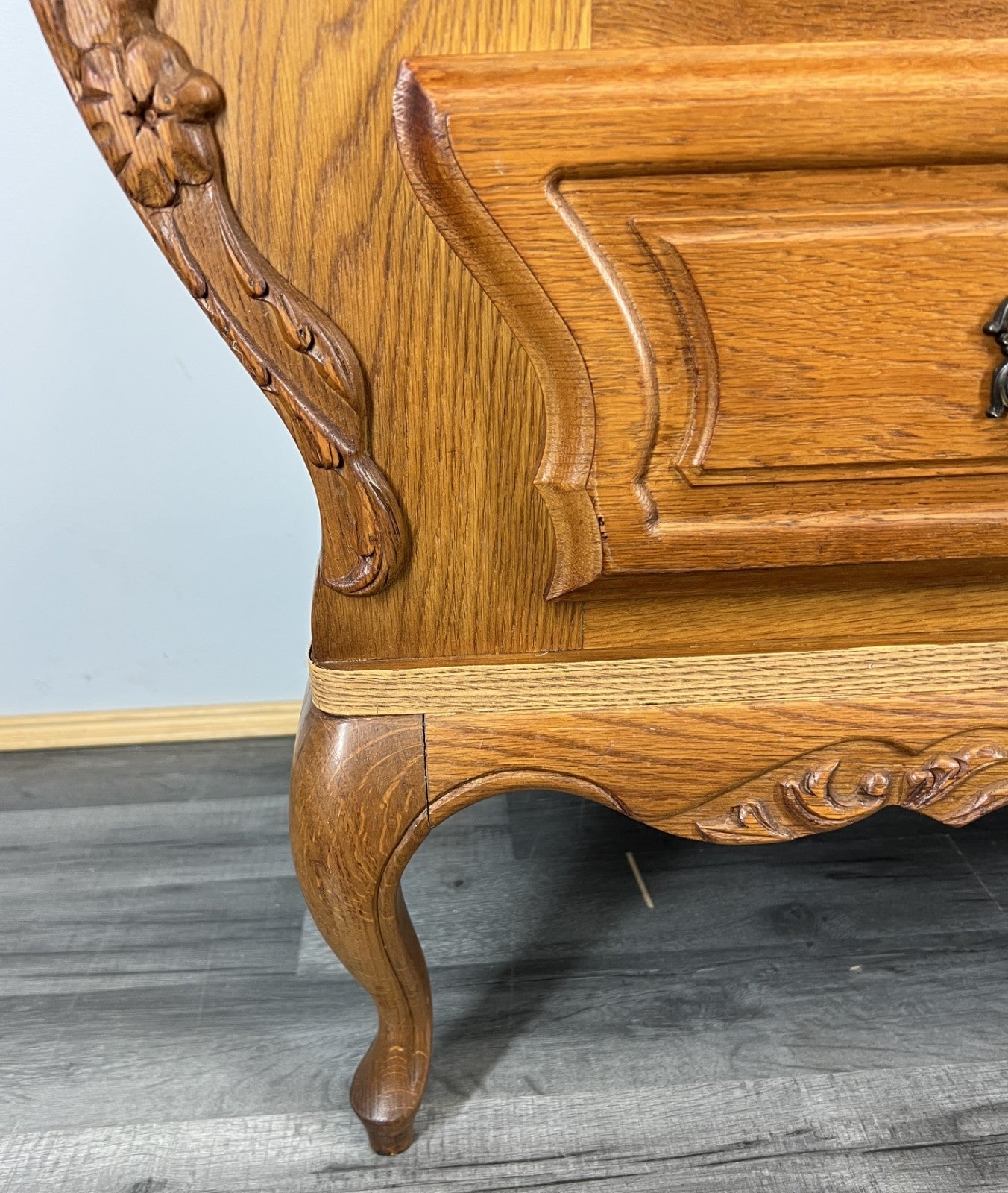 Cabinet Vintage French Louis XIV Ornate Cupboard Carved Sideboard LOT 44203