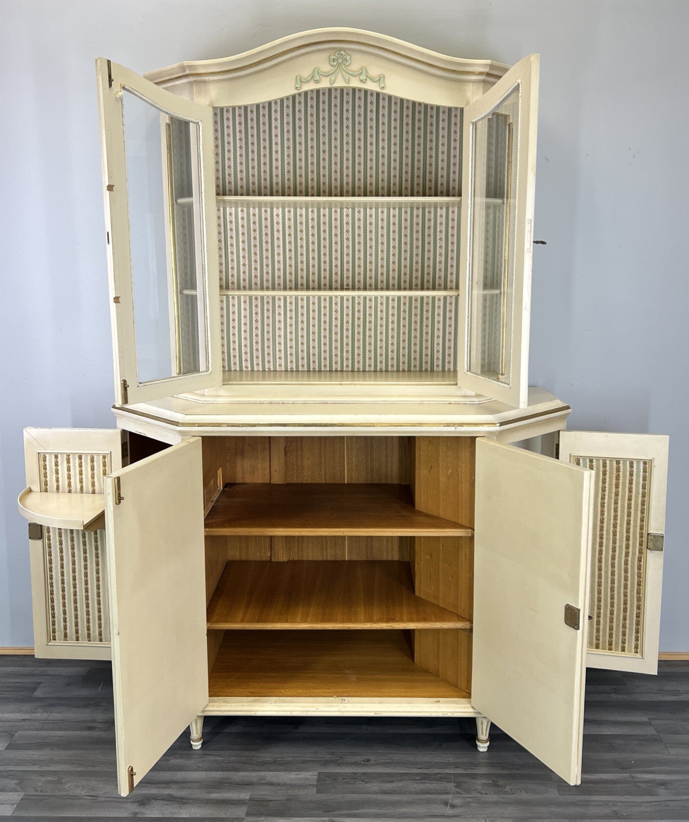 Display Cabinet Vintage French Style Shabby Chic Glazed Sideboard LOT 479218