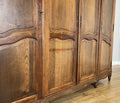 Wardrobe Vintage French Louis XVI Style Oak Four Door Carved Armoire LOT 6505