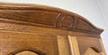 Wardrobe Vintage French Style Oak Two Door Carved Armoire Cabinet LOT 612810
