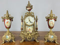 Lancini Imperial Ormolu Porcelain Gilt Brass Mantle Clock  LOT 46380