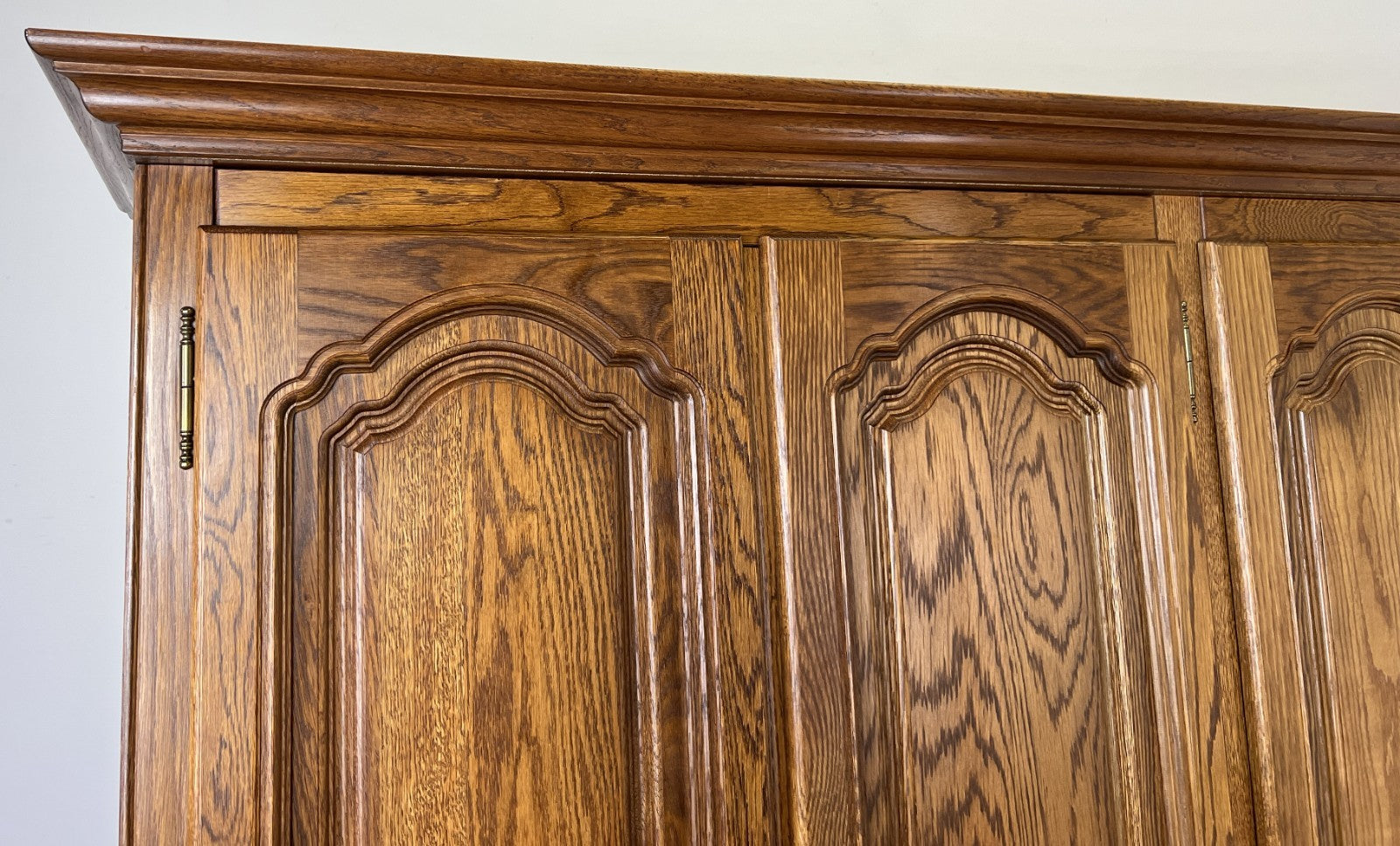 Wardrobe Vintage French Style Five Door Carved Large Storage Armoire LOT 49873