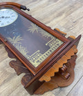 Clock Vintage French Style Hanging Regulator Carved Wall Clock LOT 62017