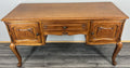 Cabinet Vintage French Louis XVI Style Carved Desk Oak Sideboard LOT 45131