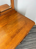 Vintage Dressing Table with Mirror French Oak Louis Vanity Table Makeup LOT 45636