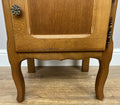 Pair of Bedside Tables Vintage French Louis Oak Nightstands Cabinets LOT 62267
