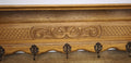 French Vintage Coat Rack Oak 5 Hooks Wall Shelf Carved Coat Hanger LOT 60013