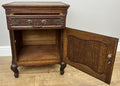 Bedside Table Vintage French Louis XVI Oak Cabinet Cupboard Nightstand LOT 62339