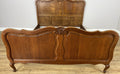Bed Vintage French Louis XVI Double Bed Frame Oak Carved Headboard LOT 64082