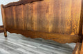 Bed Vintage French Louis XVI Oak Double Bed Frame Carved Headboard LOT 378811