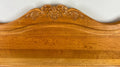 Bed Frame Vintage French Louis XVI Style Oak Double Carved Panel LOT 4108