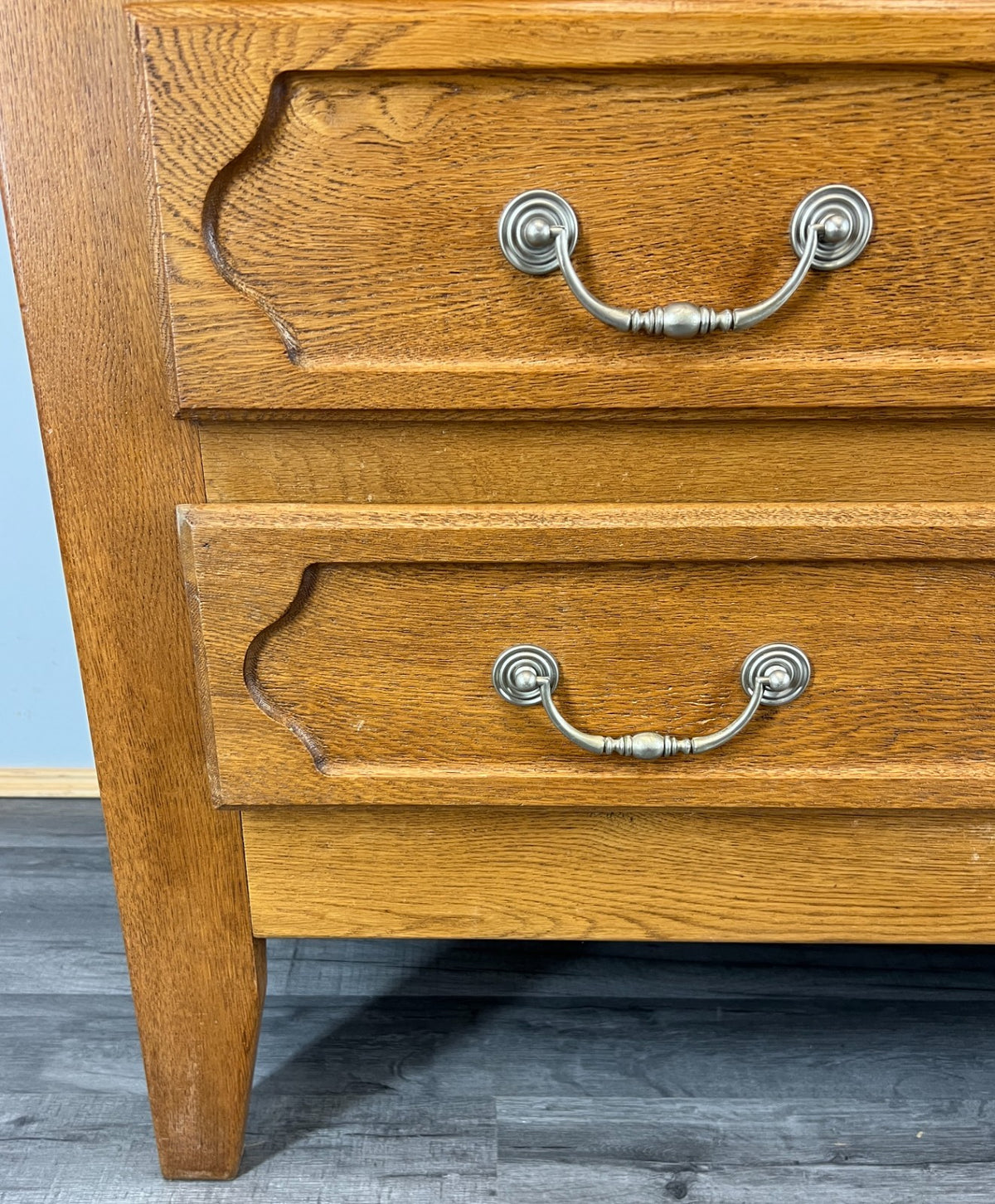 Chest of Drawers Vintage French Style Oak Cabinet Cupboard Sideboard  – Lot 4124