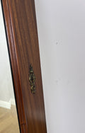 Mirror Antique French Style Wall Mirror Walnut Carved Decorative Frame LOT 61874