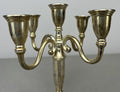 Pair of Candelabras Vintage French Style Metal Five Arm Candle Holders LOT 6484
