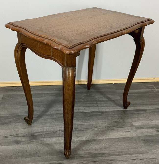 Nest of Tables Vintage French Louis XIV Oak Set of Three Side Tables LOT 6434