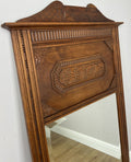 Mirror Antique French Style Oak Carved Decorative Frame Wall Mirror LOT 62763