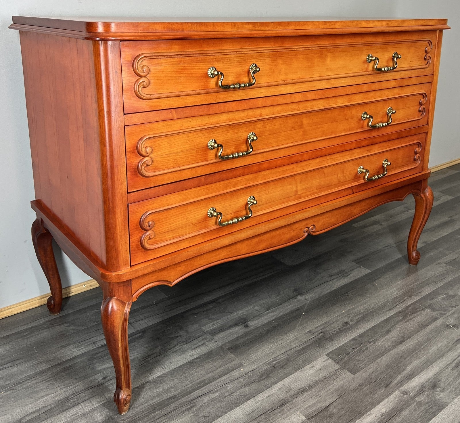 Chest of Drawers Vintage French Louis XVI Style Carved Cabinet LOT 43221