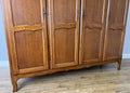 Wardrobe Vintage French Louis XVI Style Oak Four Door Carved Armoire LOT 61314