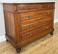 Chest of Drawers Antique French Walnut Marble Top Five Drawer Cabinet LOT 64493