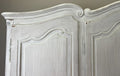 Wardrobe Vintage French Louis XVI Shabby Chic Four Door Oak Armoire LOT 61656