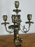 Clock Vintage French Style Mantel Clock Garniture With Candelabras LOT 464914